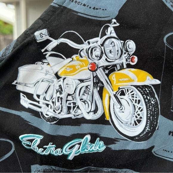 Vintage Harley-Davidson x Tori Richard Button Front Sleeveless Top Medium Hawaii - Picture 8 of 13